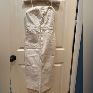 Sincerely Jules White Strapless Dress